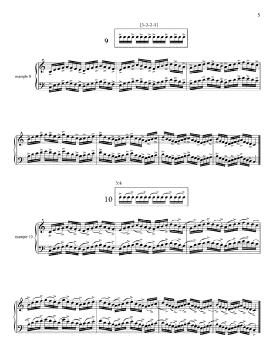 32 Rhythmical Piano Exercises (21st century Hanon) -PARTS I & II- Piano Method scores gallery preview page 6
