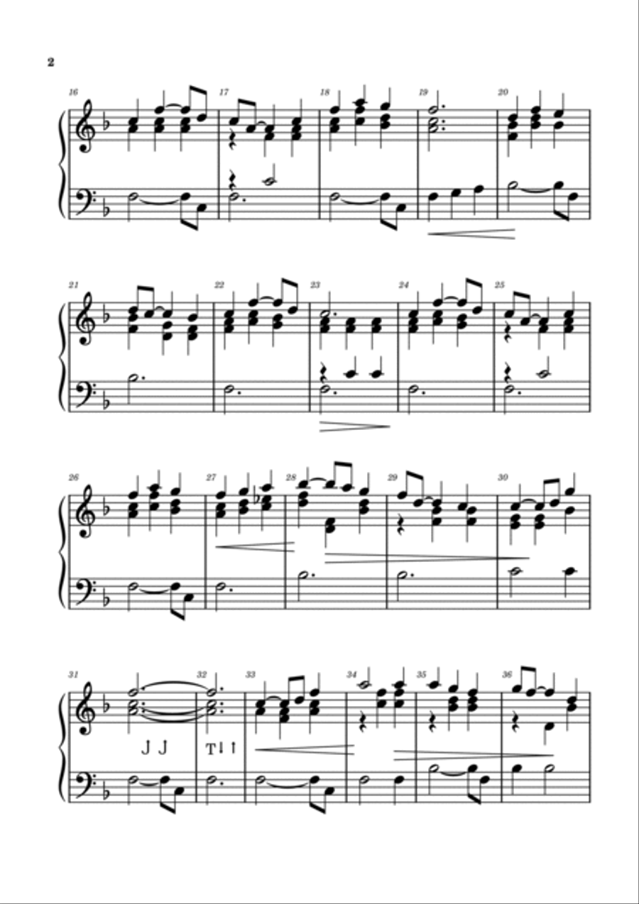 Mull Of Kintyre Handbell Choir scores gallery preview page 2