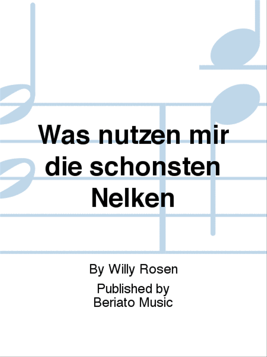 Was nützen mir die schönsten Nelken Voice Solo scores gallery preview page 1