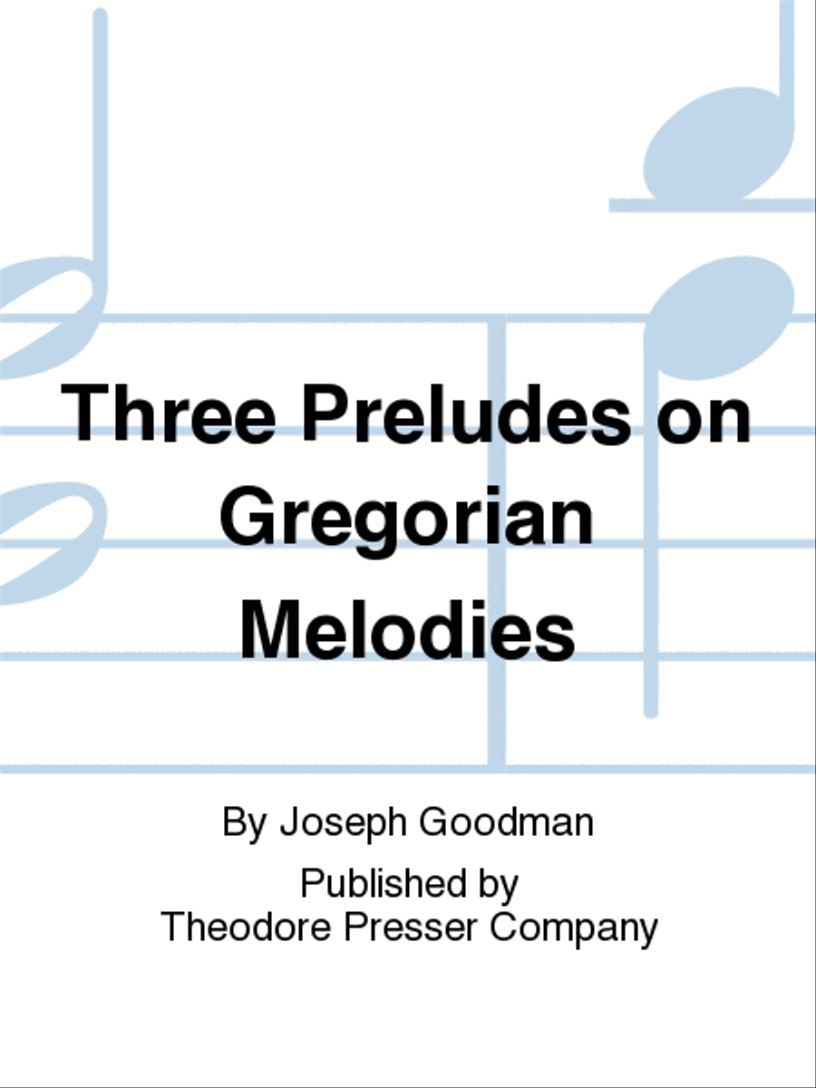 Three Preludes On Gregorian Melodies Chamber Music scores gallery preview page 1