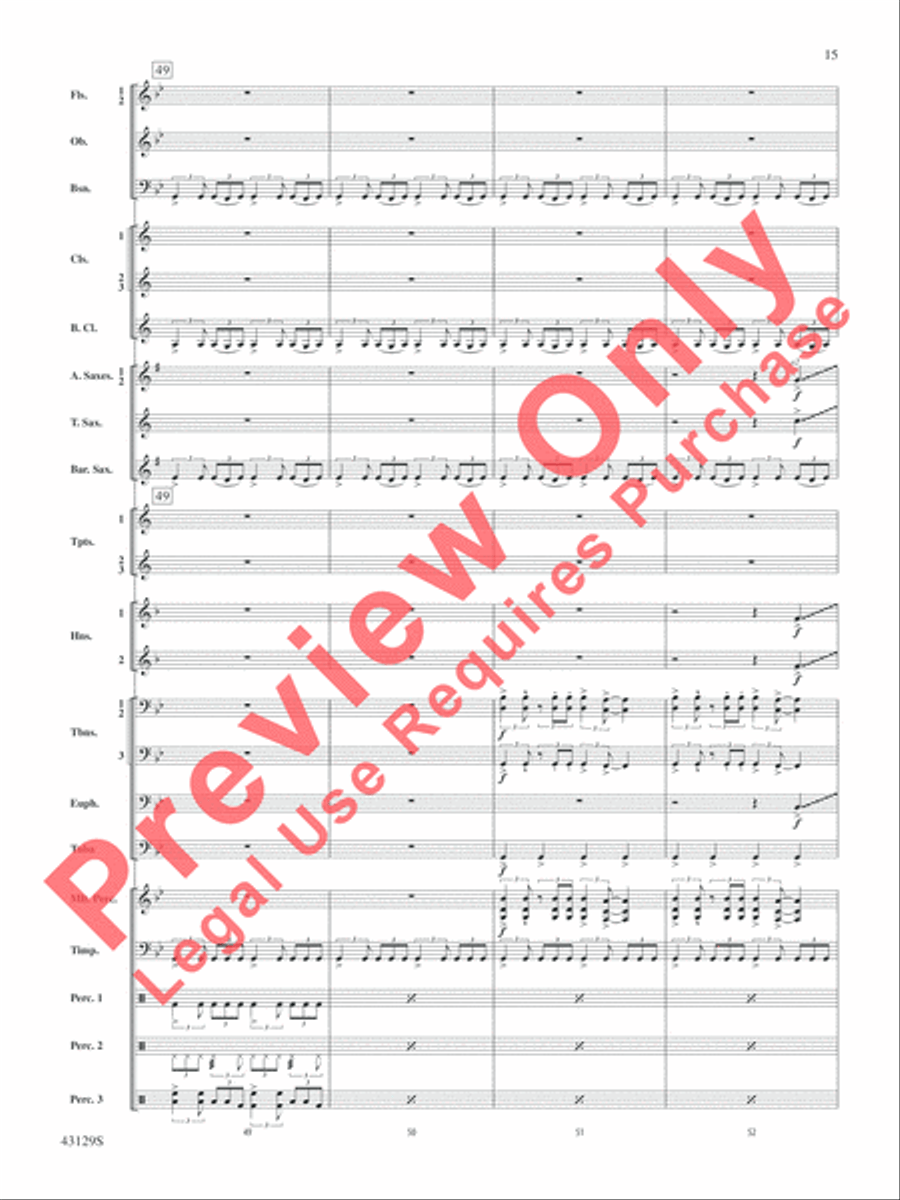 Soundtrack Concert Band scores gallery preview page 16