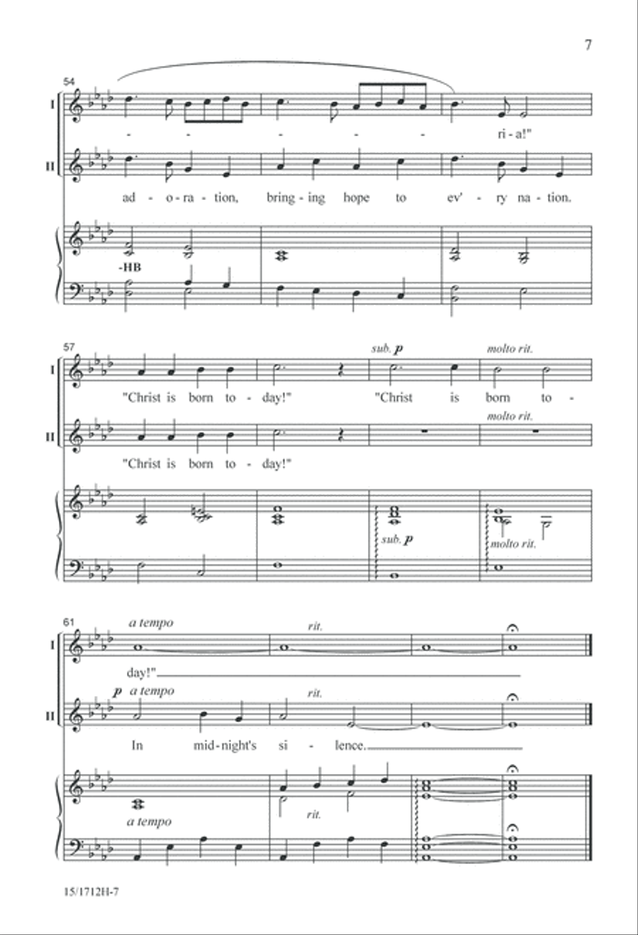 In Midnight's Silence 2-Part scores gallery preview page 7
