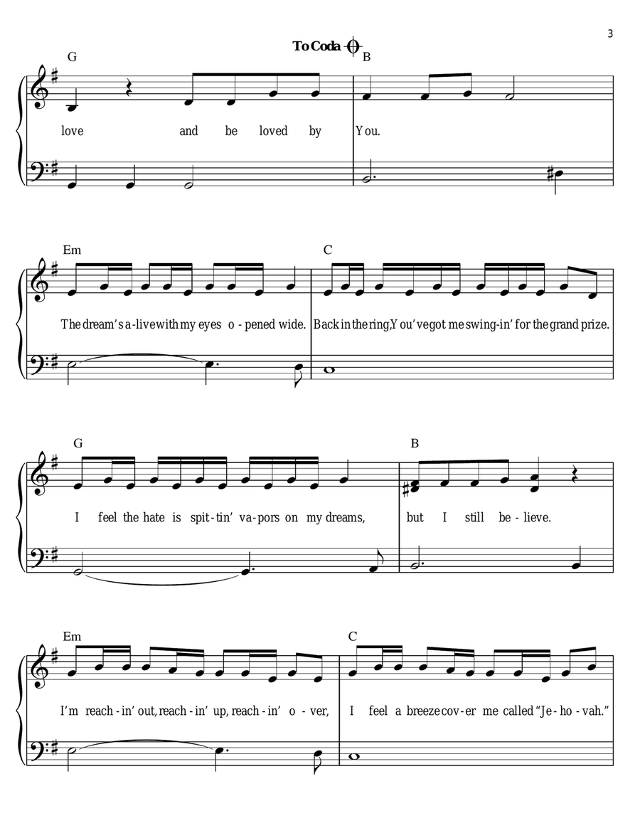 Made To Love Made To Love Easy Piano scores gallery preview page 3