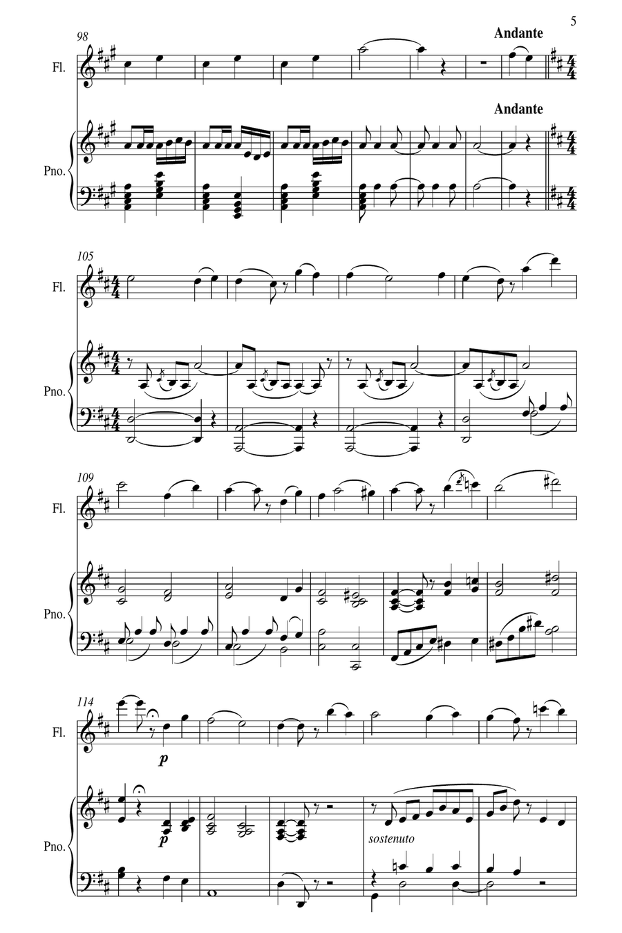 Carmen Fantaisie Flute Solo scores gallery preview page 6