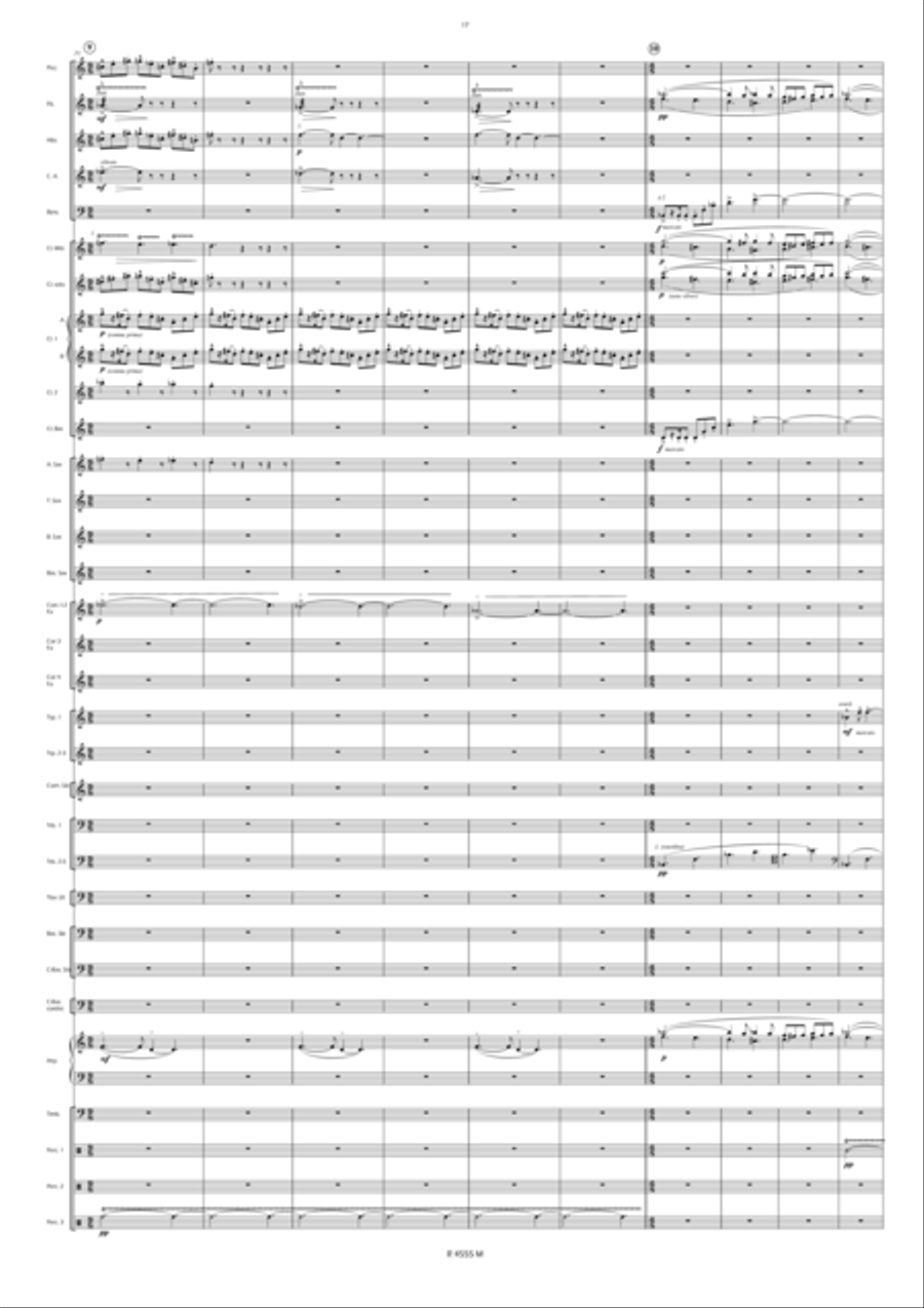 Noces de Cendres Concert Band scores gallery preview page 16