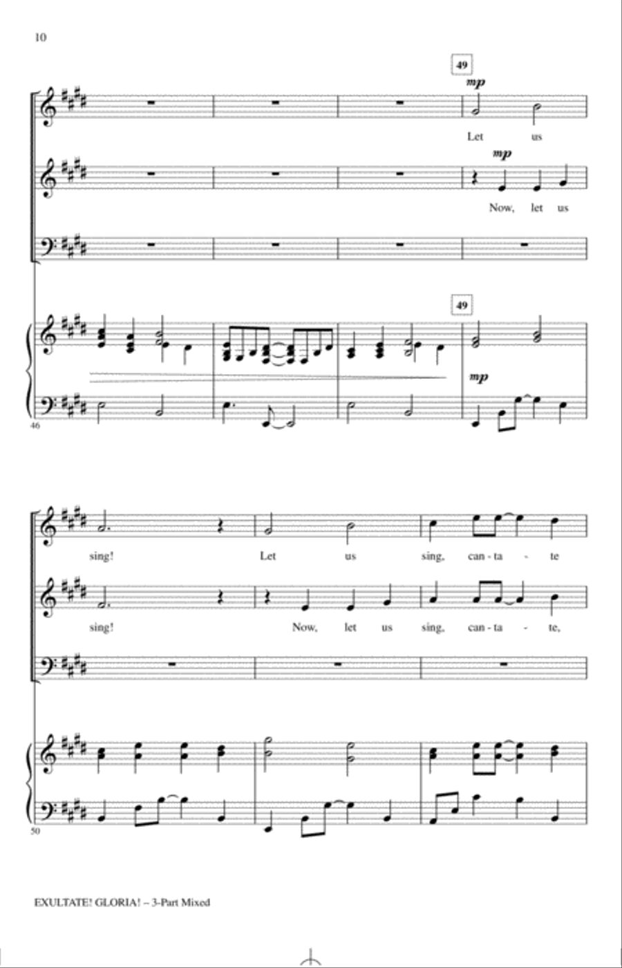 Exultate! Gloria! 3-Part scores gallery preview page 8