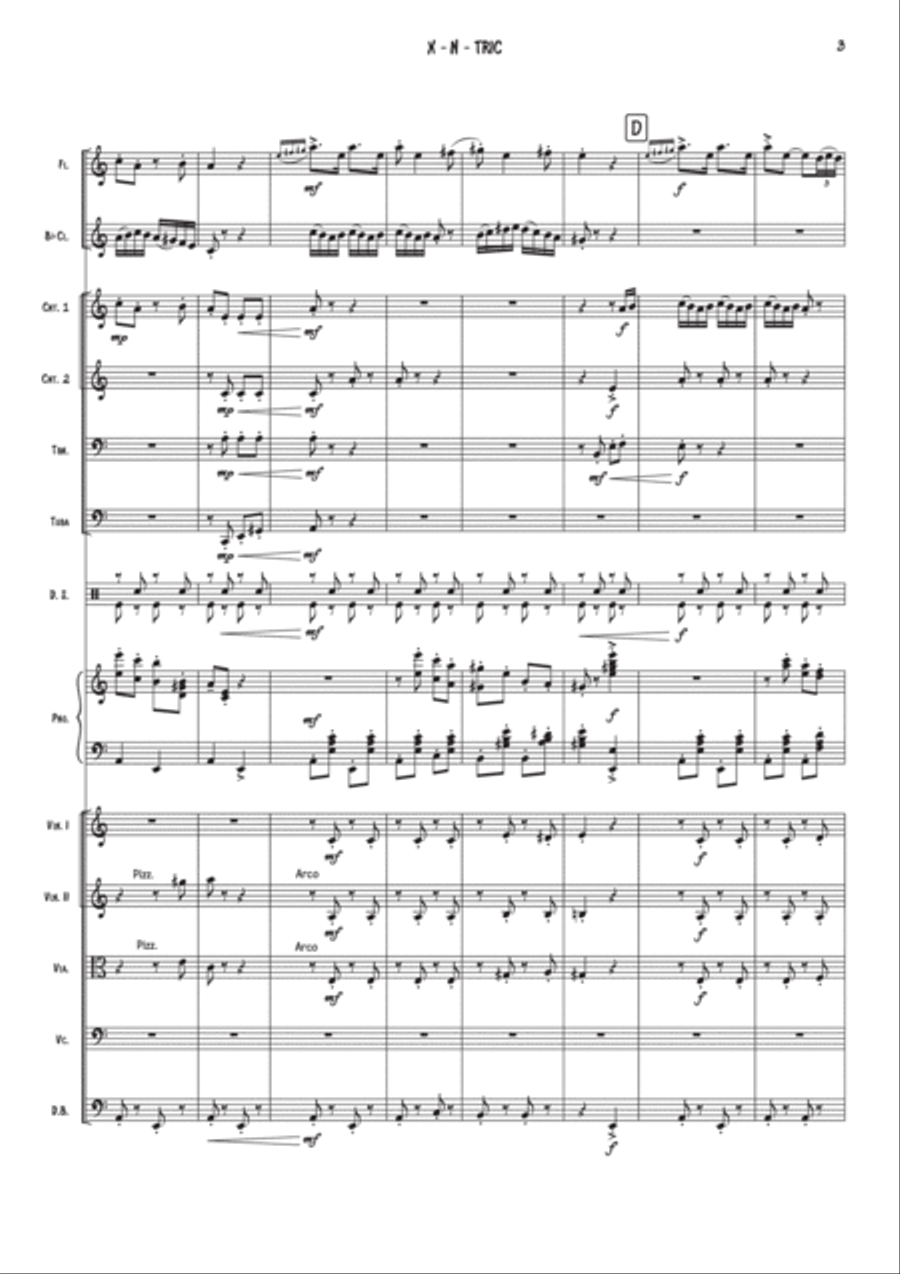 X-N-Tric Clarinet scores gallery preview page 5