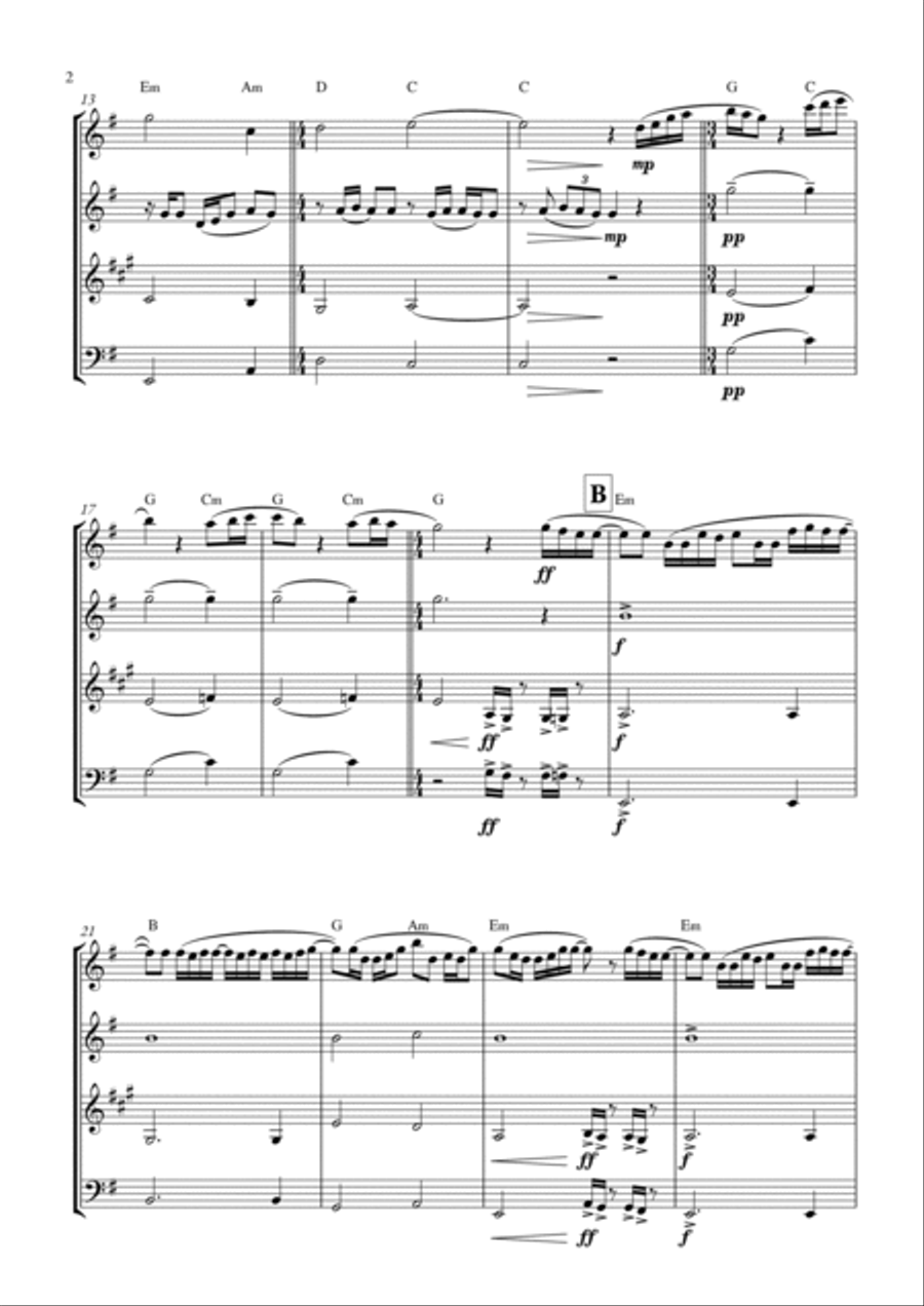 Take Me To Church Take Me To Church Woodwind Quartet scores gallery preview page 2