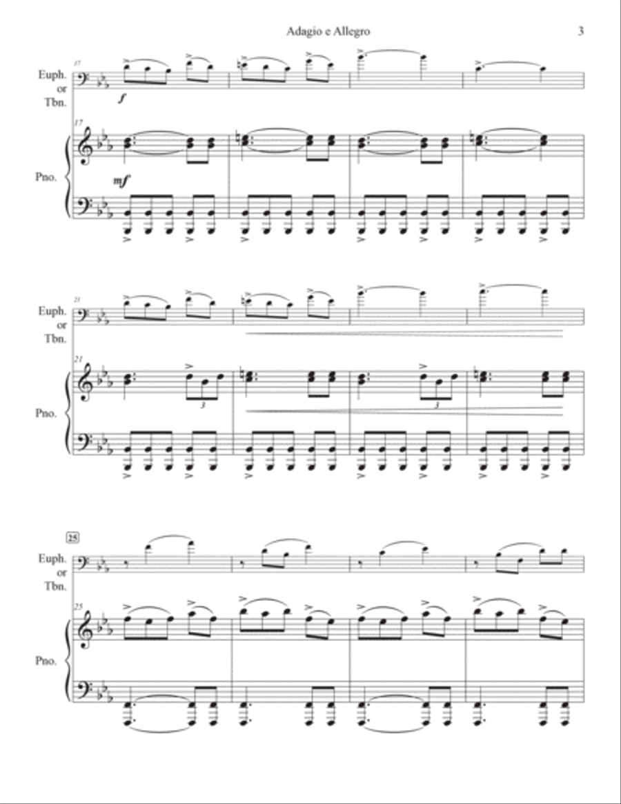 Adagio e Allegro Adagio e Allegro Euphonium scores gallery preview page 4