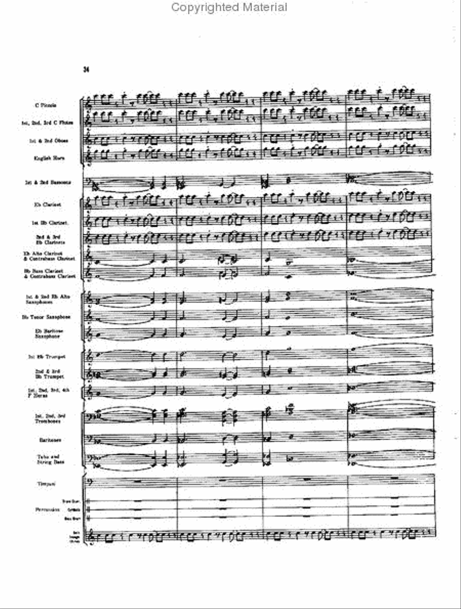 Caccia and Chorale Concert Band scores gallery preview page 33