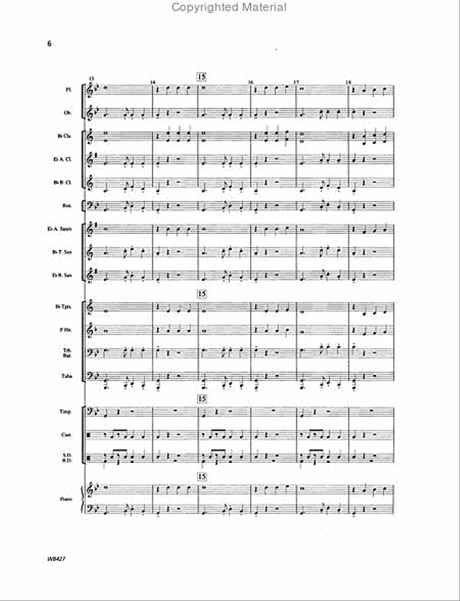 A Tango at Twilight Concert Band scores gallery preview page 3