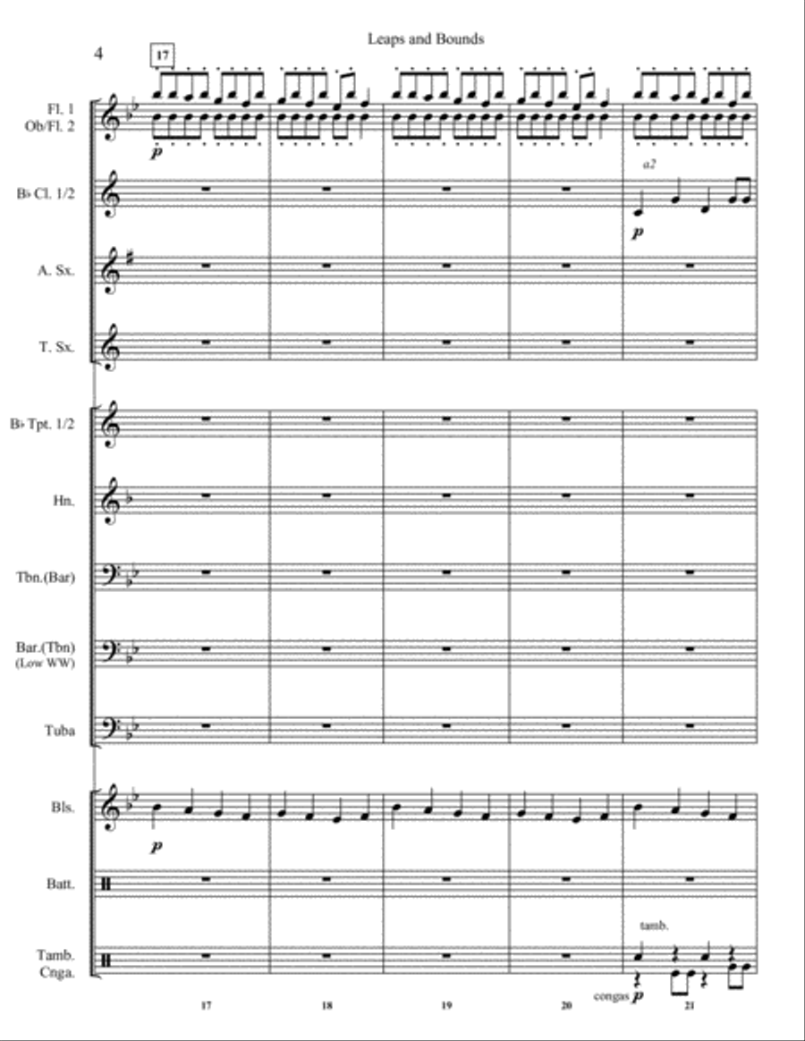 Leaps and Bounds Concert Band scores gallery preview page 6
