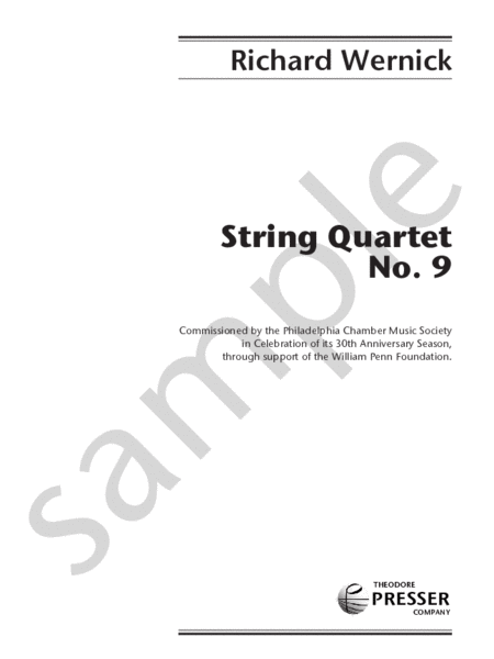 String Quartet No. 9