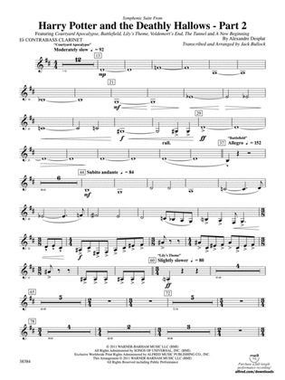 Harry Potter and the Deathly Hallows, Part 2, Symphonic Suite from: E-flat Contrabass Clarinet