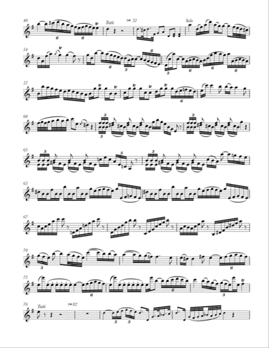 Violin Concerto in G Major (Hob. VIIa:4) Violin Concerto in G Major (Hob. VIIa:4) Violin Solo scores gallery preview page 2