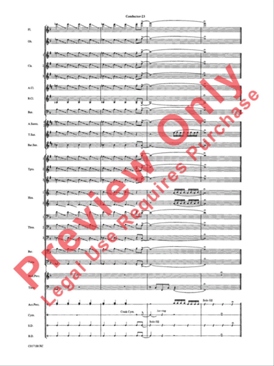 Mancini Magic Concert Band scores gallery preview page 26
