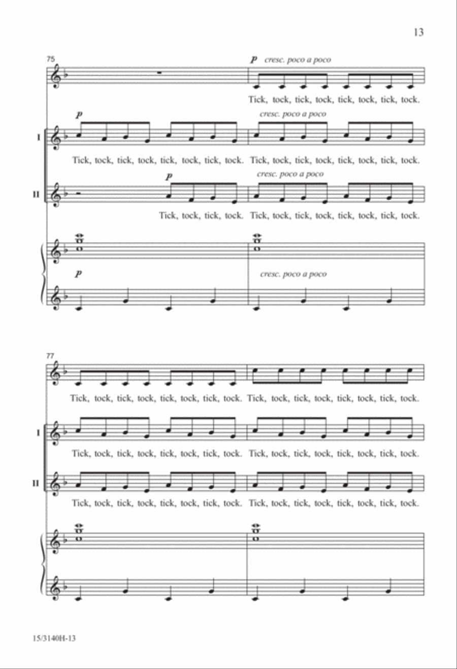 Just Like Clockwork! 2-Part scores gallery preview page 13