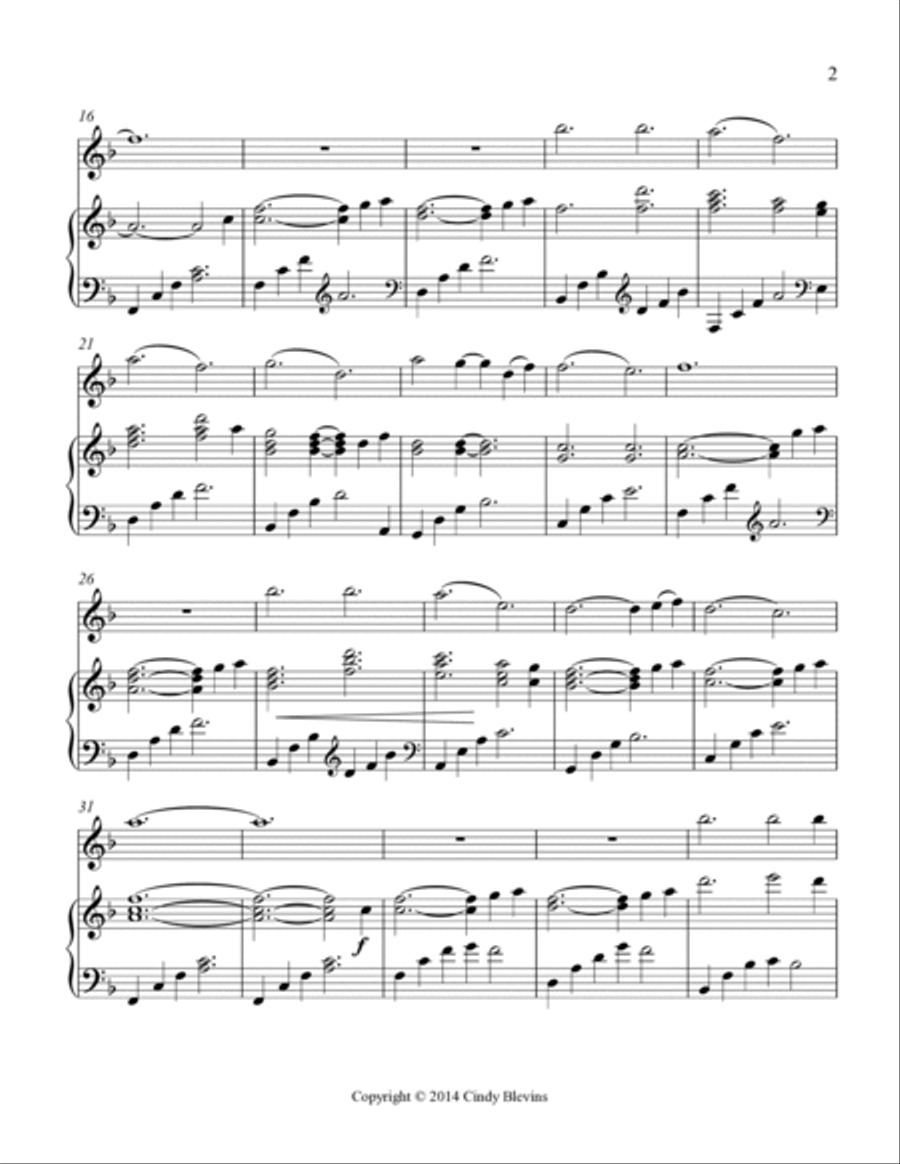Alanna's Daughters, for Harp and Native American Flute Flute scores gallery preview page 3