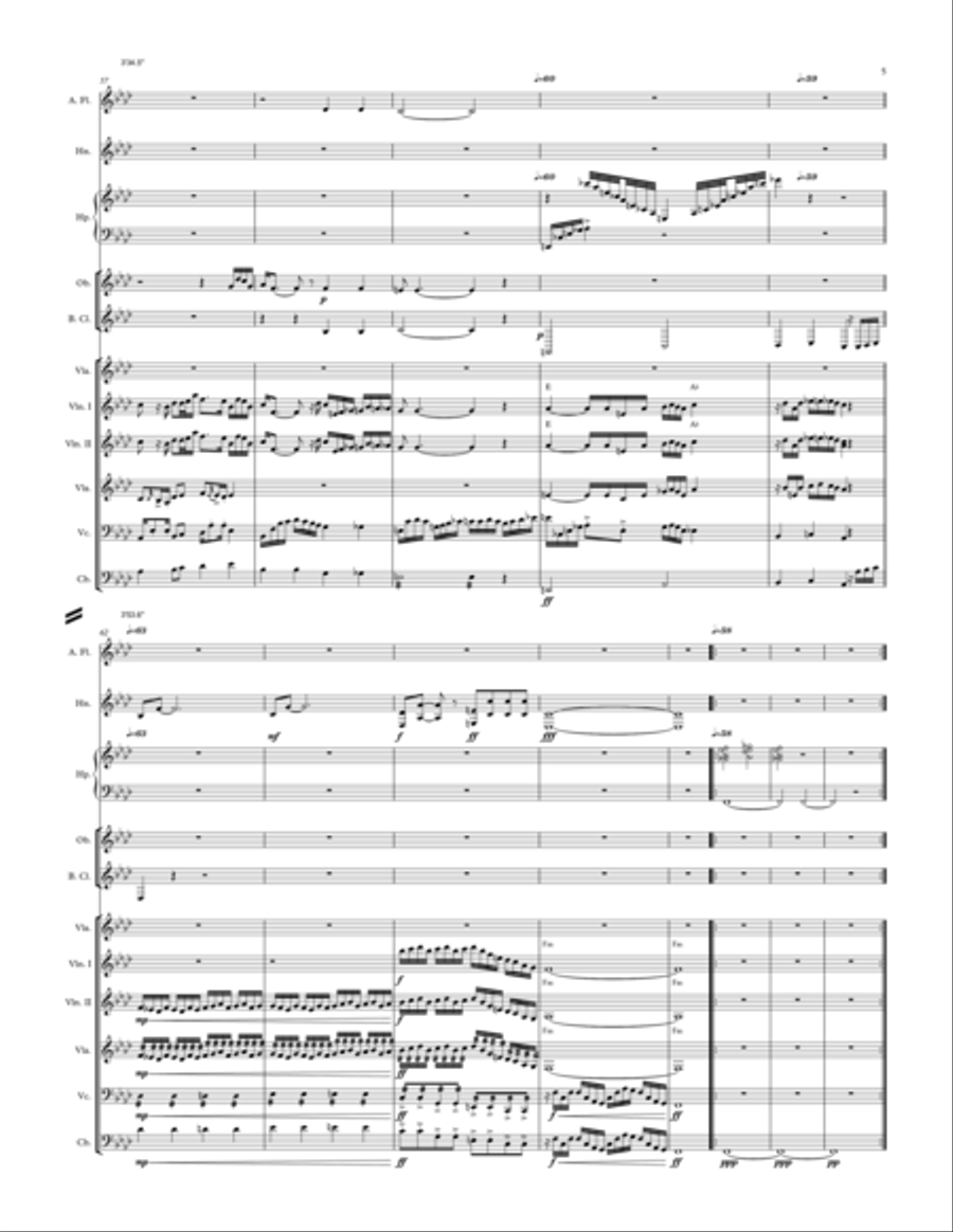 Vũ Điệu Hương Giang | Perfume river’s Dance (Instrumental music)(Score & Parts) String Orchestra scores gallery preview page 5