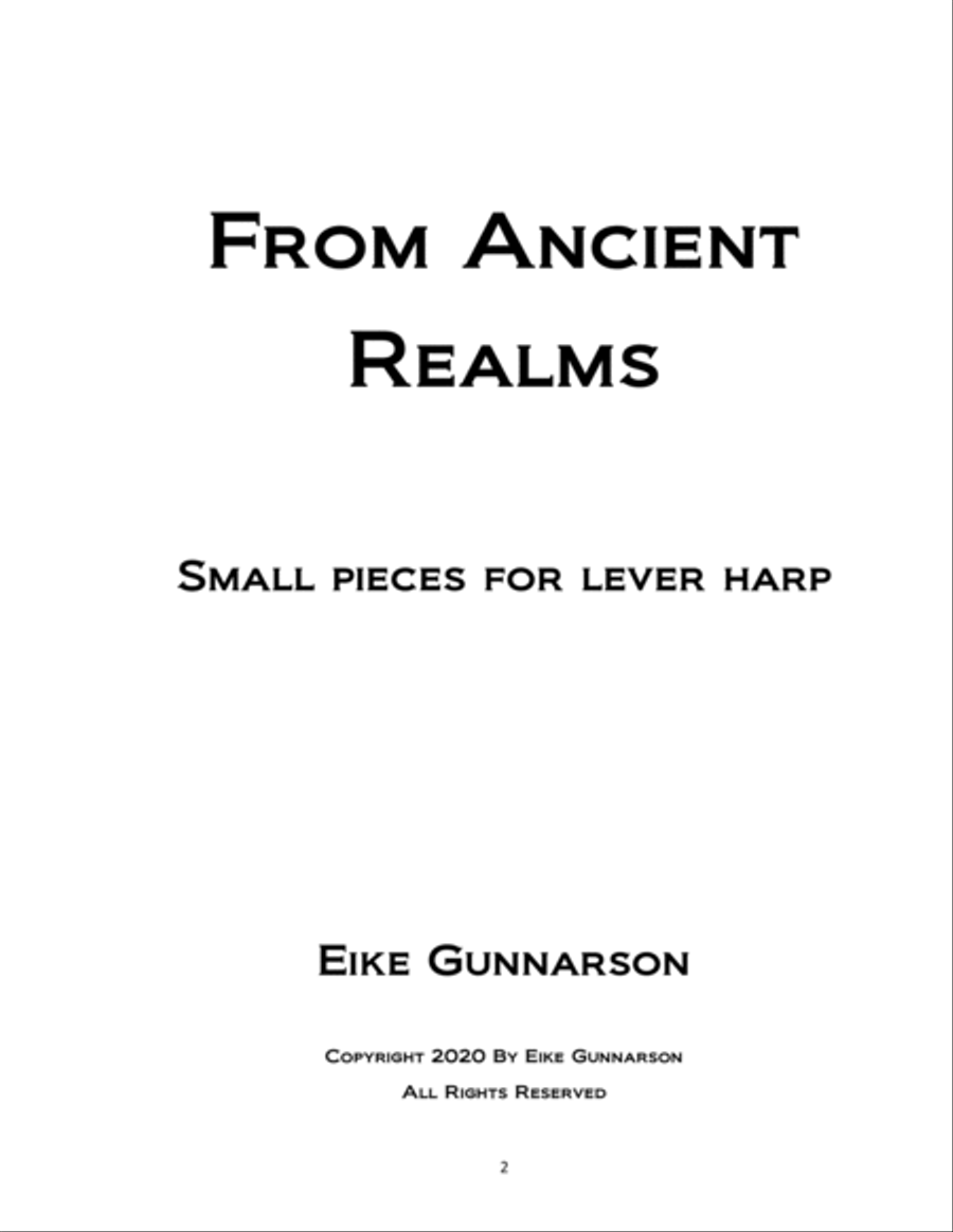 From Ancient Realms Harp scores gallery preview page 3