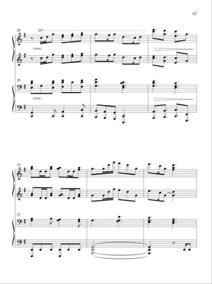 The Glories of My God and King Piano Duet scores gallery preview page 38