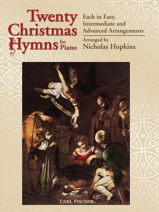 Book cover for Twenty Christmas Hymns for Piano