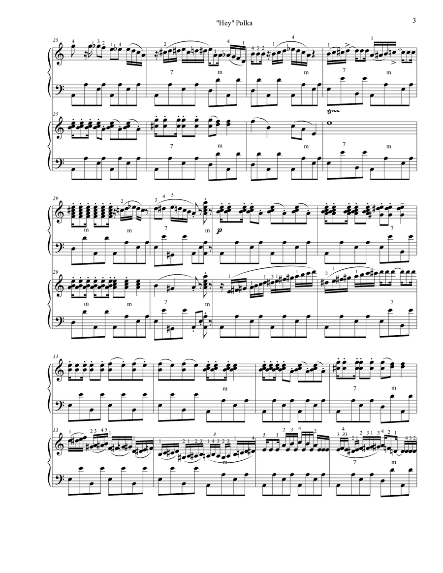 Hey Polka for Two Accordions Accordion scores gallery preview page 3