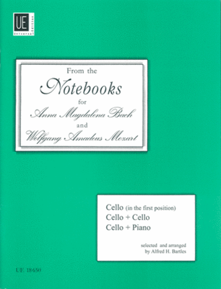 Book cover for From the Notebooks of Bach/Moz