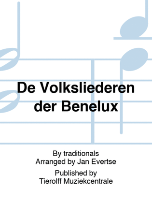 Book cover for De Volksliederen der Benelux