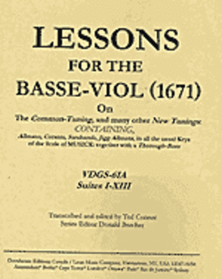 Lessons for the Basse-viol (1671) [Vol. 1]