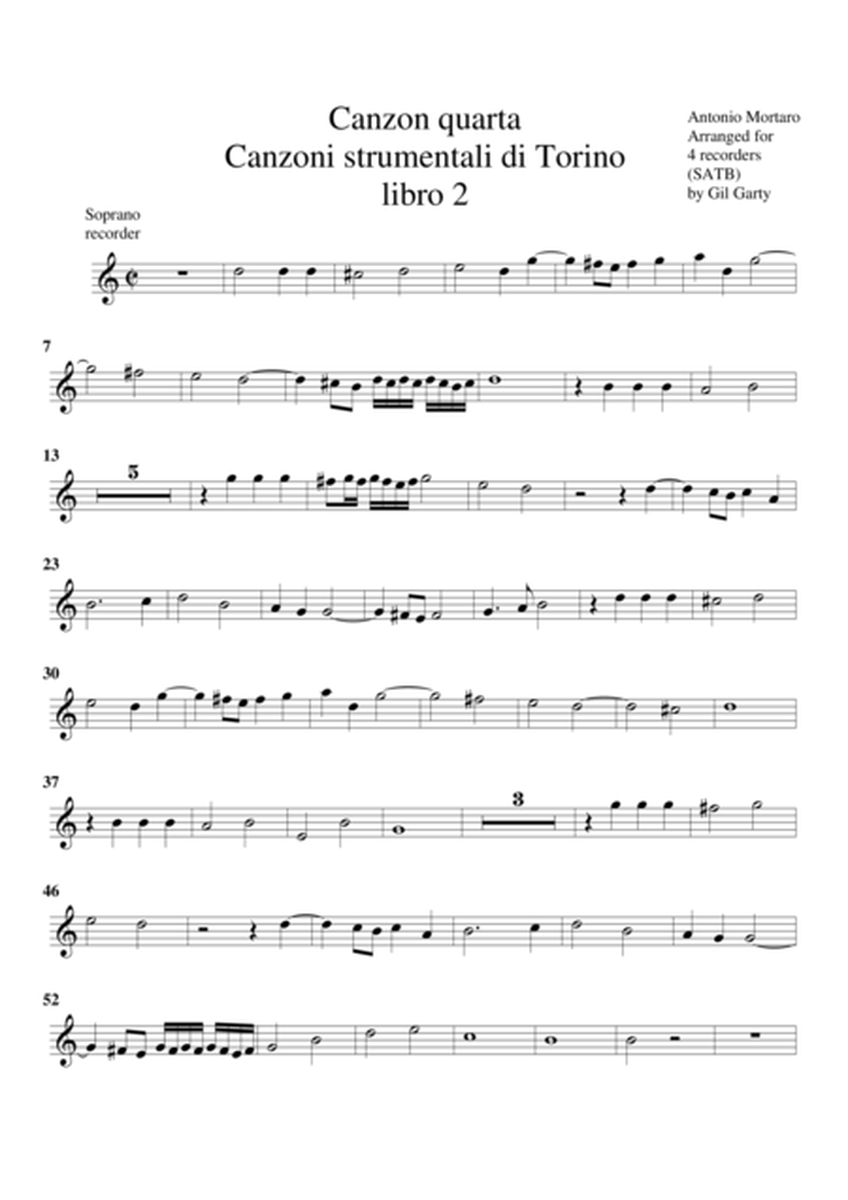 Canzon no.4 (Canzoni strumentali libro 2 di Torino)