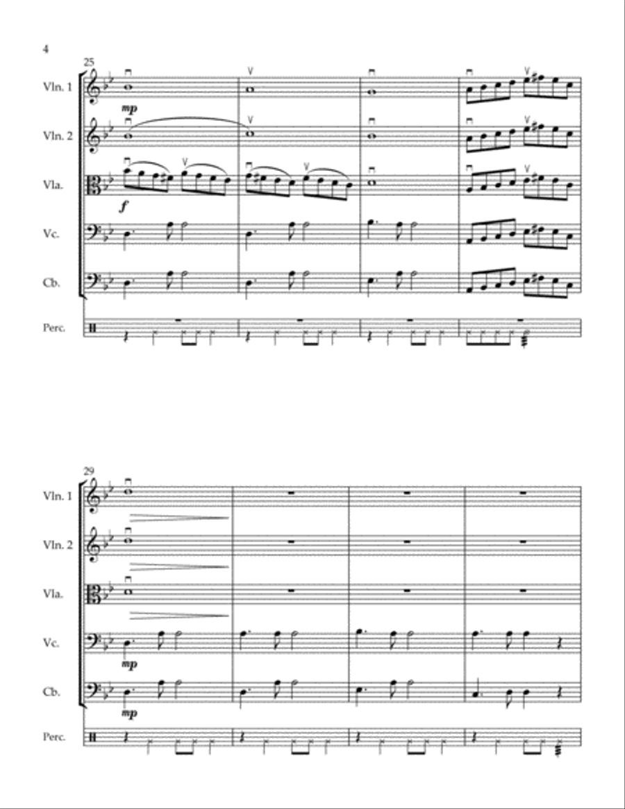 Impressions of the Middle East - John M. Licari (String Orchestra with Percussion) String Orchestra scores gallery preview page 5