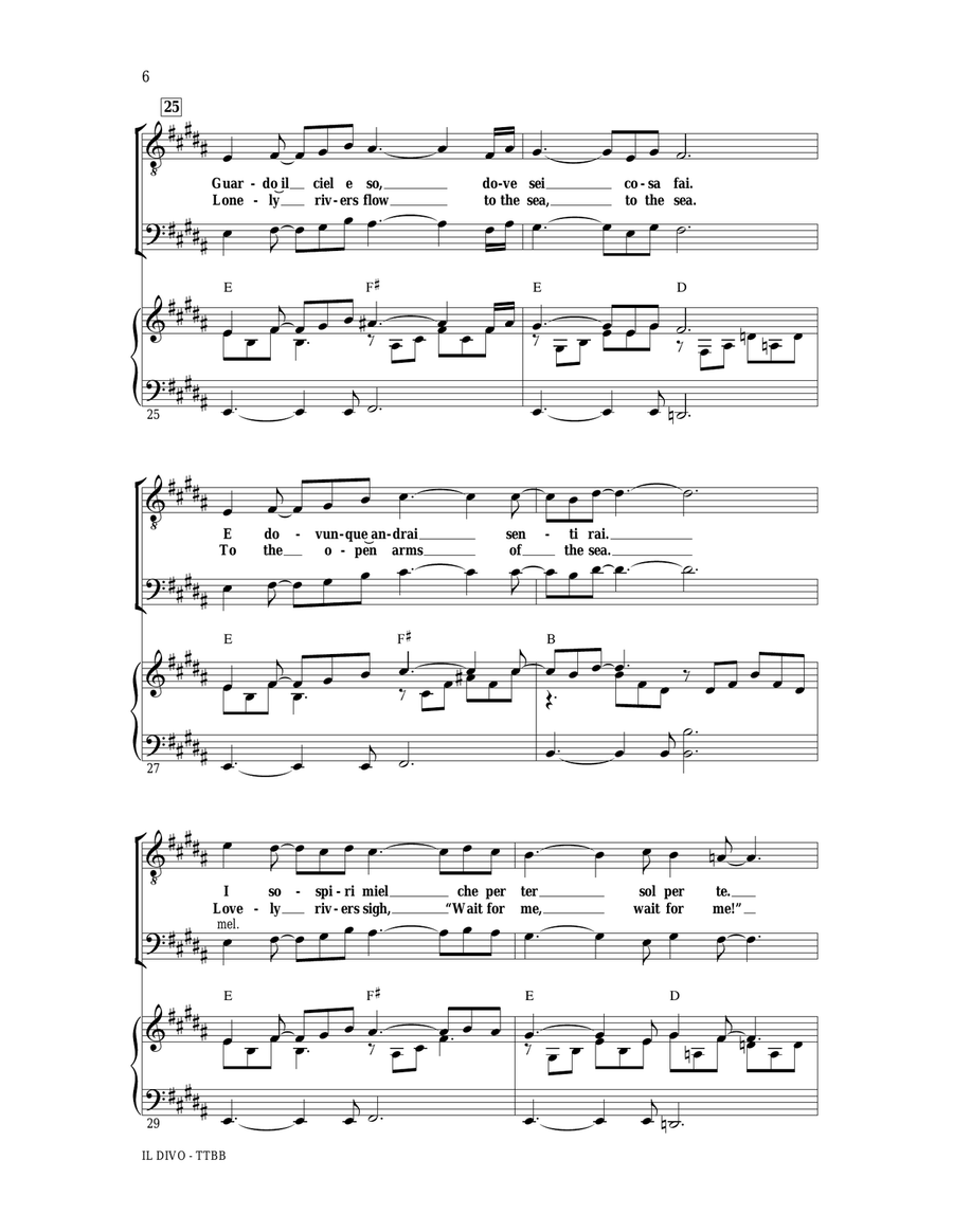 Unchained Melody TTBB scores gallery preview page 5