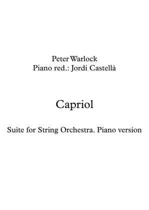 Book cover for Capriol Suite, Piano version