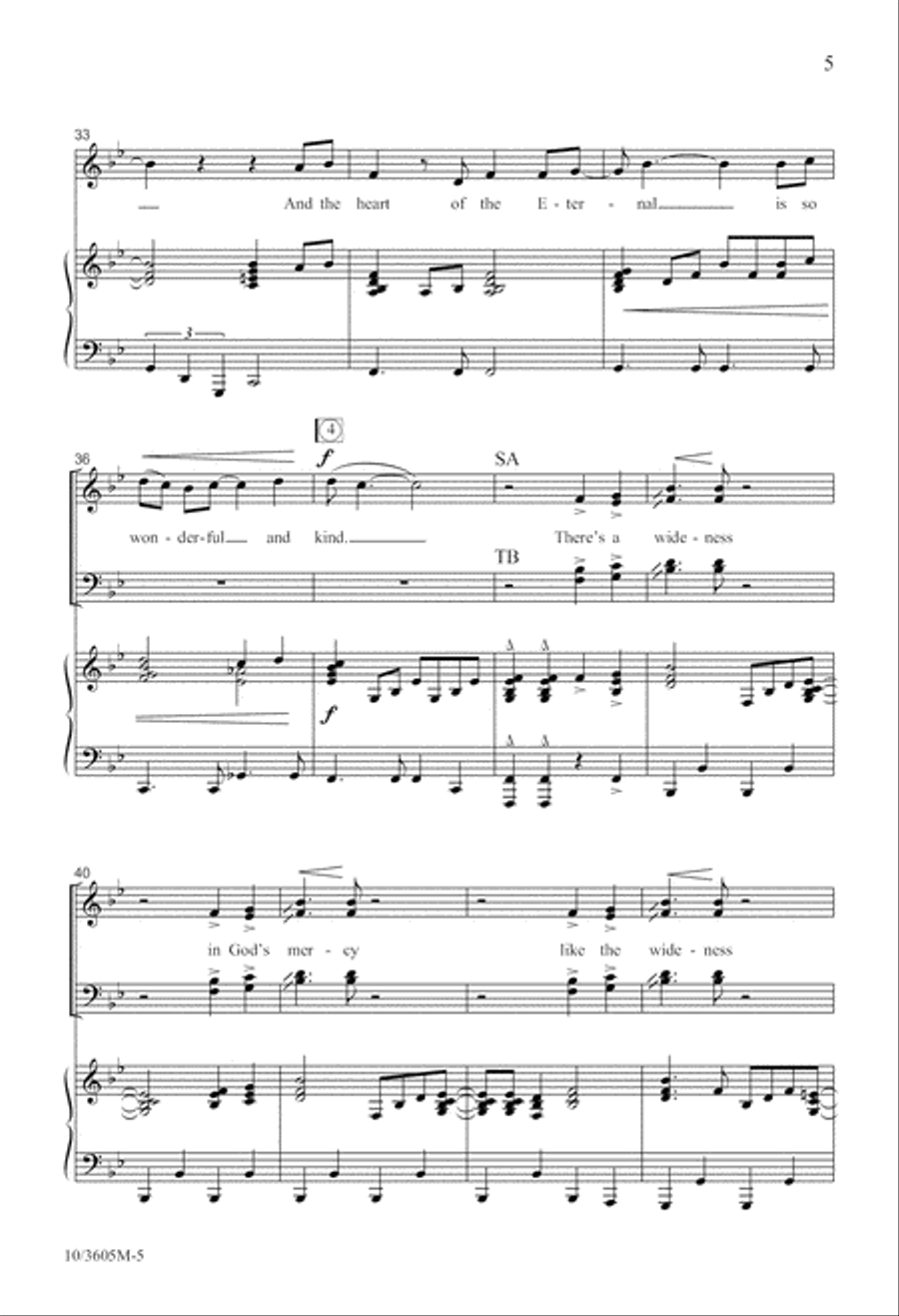 God's Mercy Is Wide! 4-Part scores gallery preview page 6