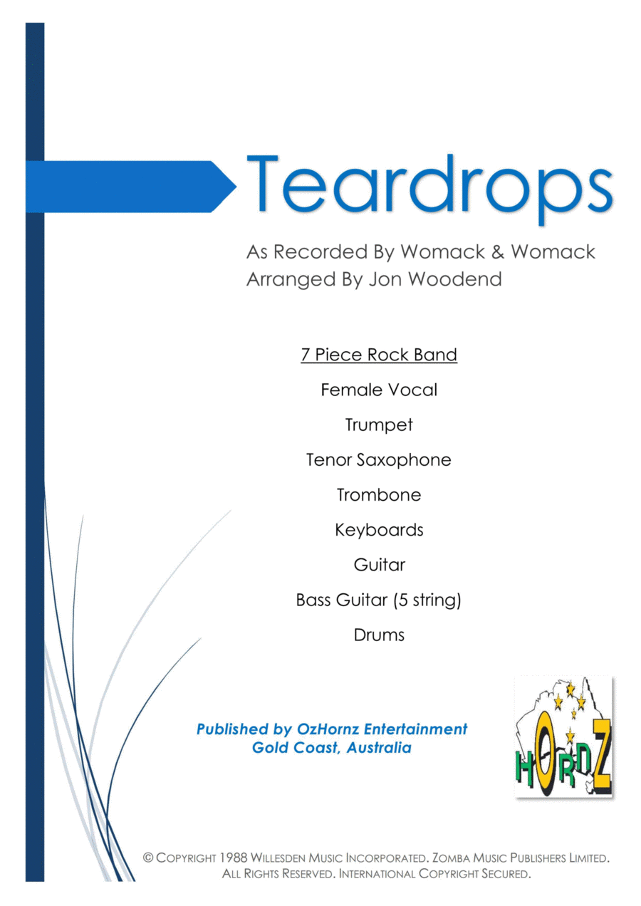 Teardrops Large Ensemble scores gallery preview page 1