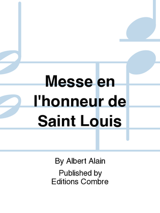 Book cover for Messe en l'honneur de Saint Louis