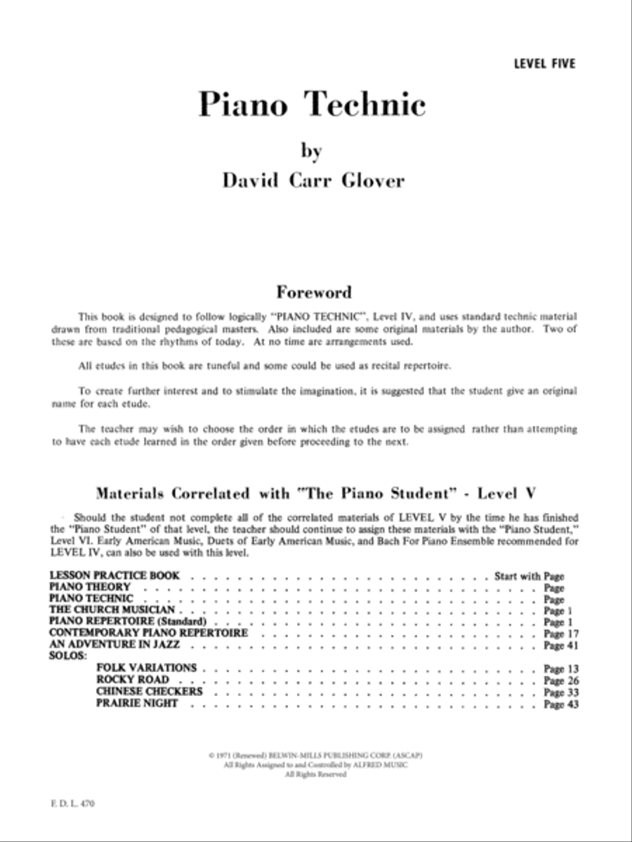 Piano Technic Piano Method scores gallery preview page 2