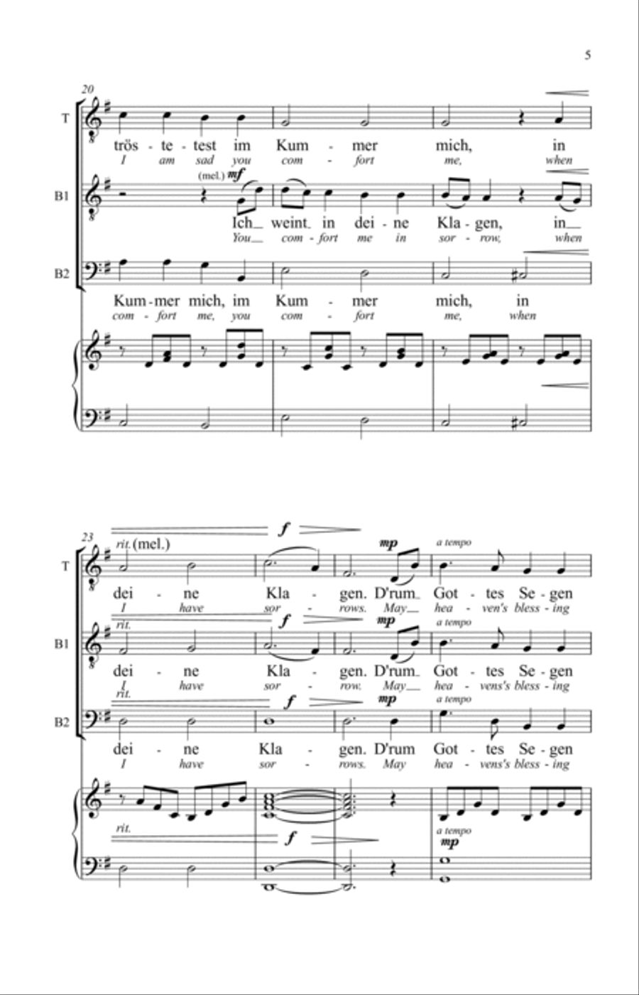 Ich Liebe Dich 3-Part scores gallery preview page 9