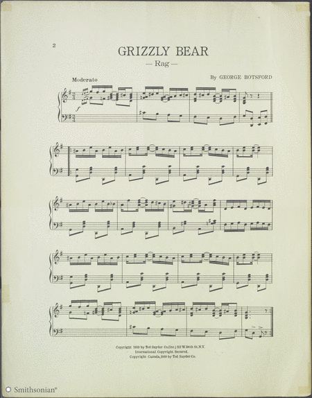 The Grizzly Bear Rag