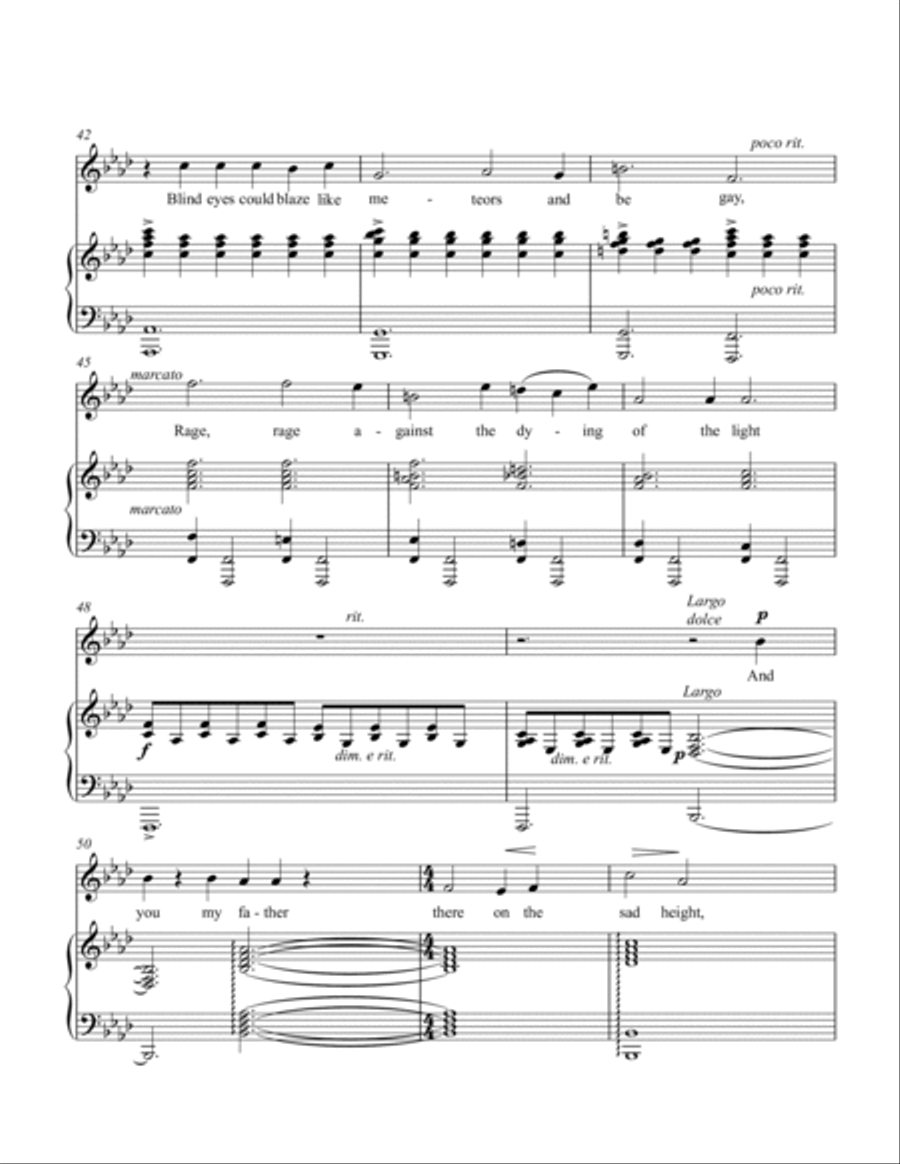 Do Not Go Gentle Into That Good Night Voice scores gallery preview page 5