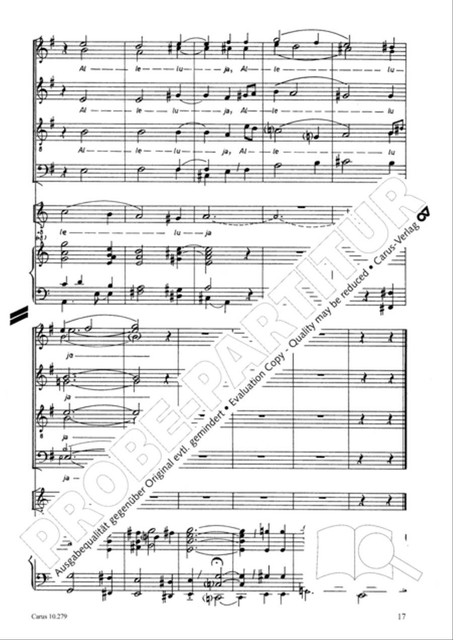 A babe is born in Bethlehem (Ein Kind geborn zu Bethlehem) 4-Part scores gallery preview page 18