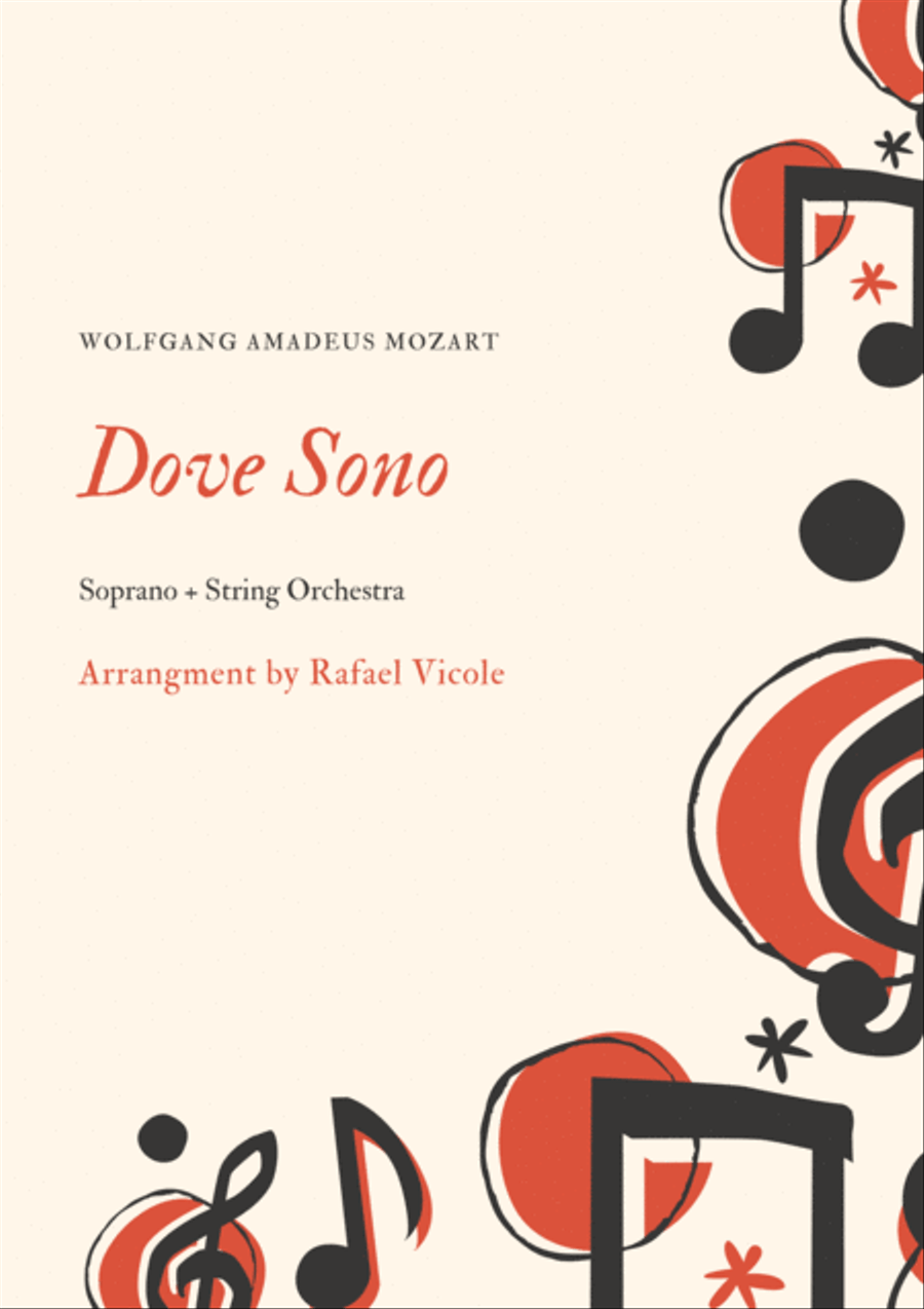 Le Nozze di Figaro - Dove Sono - W.A.Mozart Small Ensemble scores gallery preview page 1