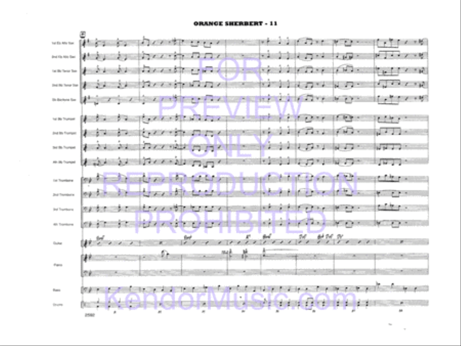 Orange Sherbert Jazz Ensemble scores gallery preview page 14