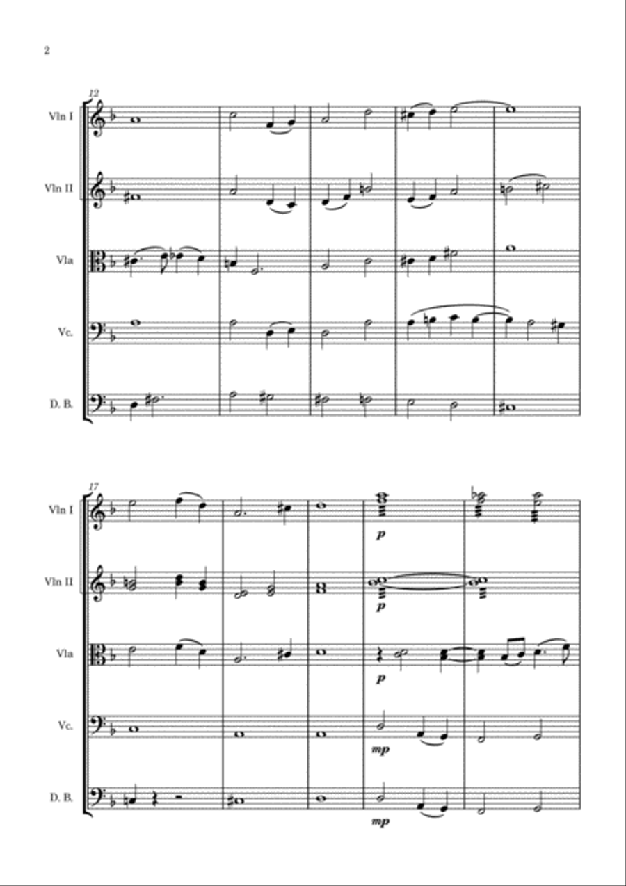Evening Evening String Orchestra scores gallery preview page 2