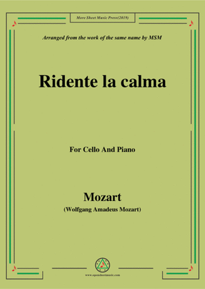 Mozart-Ridente la calma,for Cello and Piano