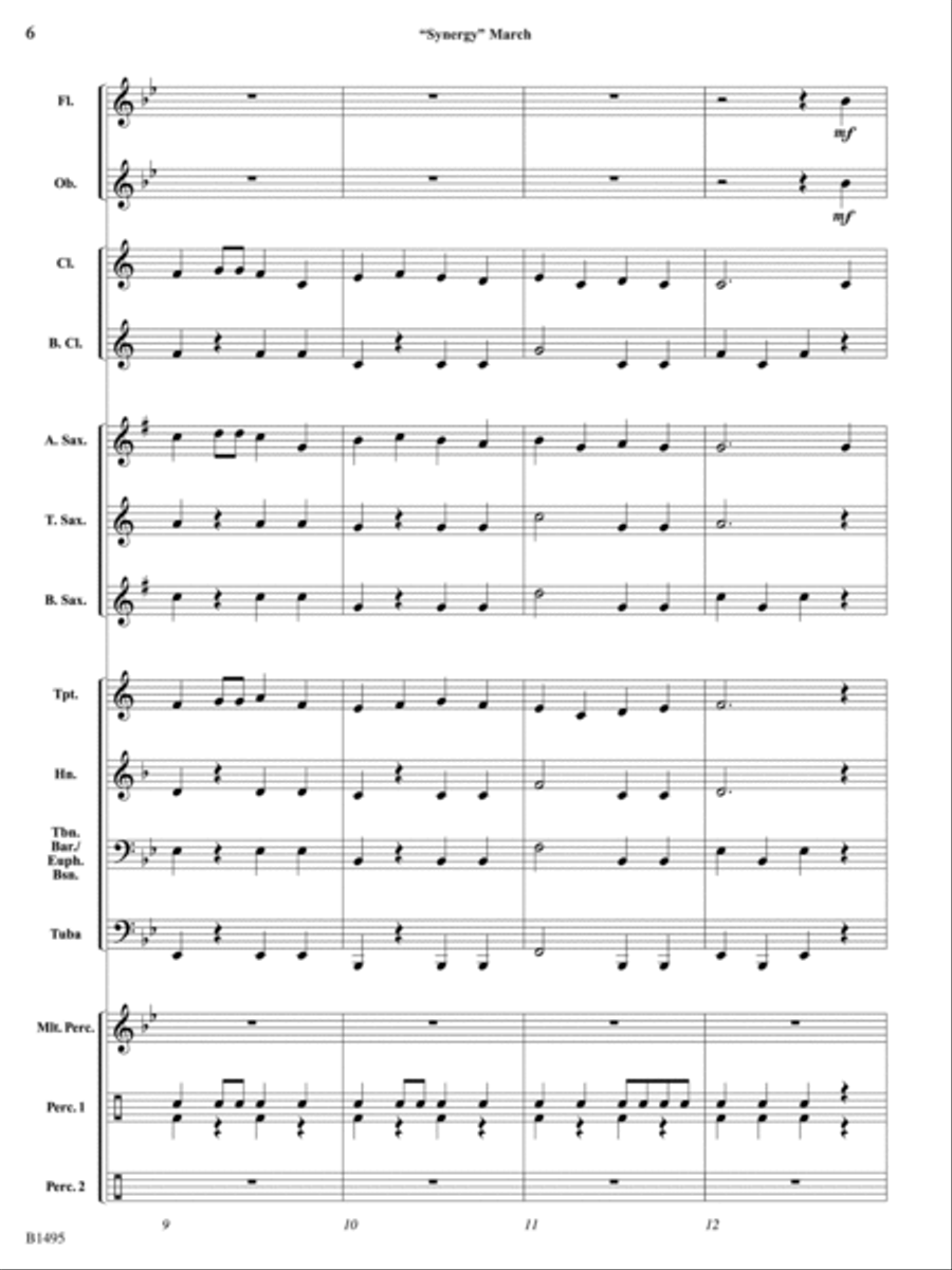 Curtain Up! (Complete Concert Starter Series Vol. 1): Score Concert Band scores gallery preview page 6