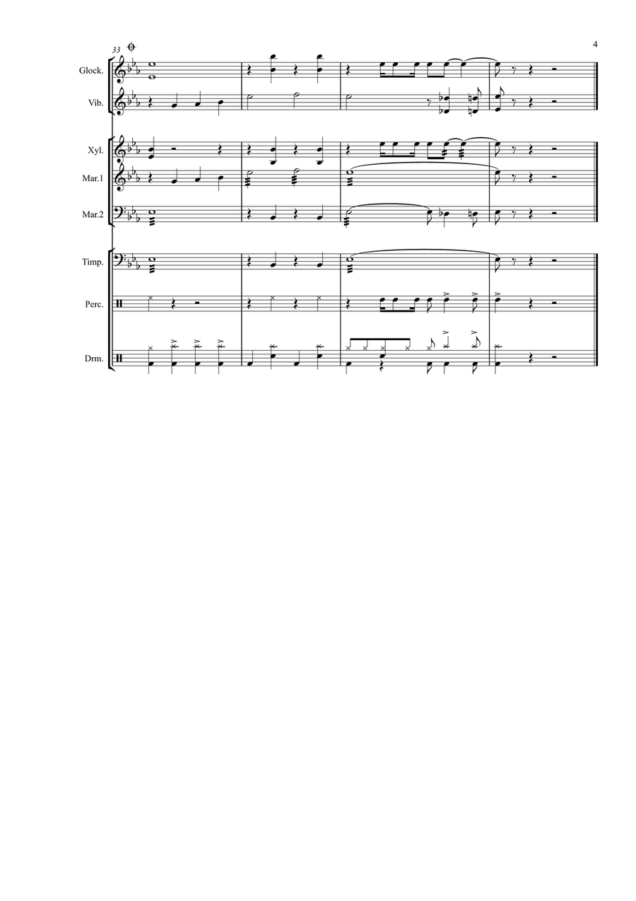 The Flintstones Percussion Ensemble scores gallery preview page 5
