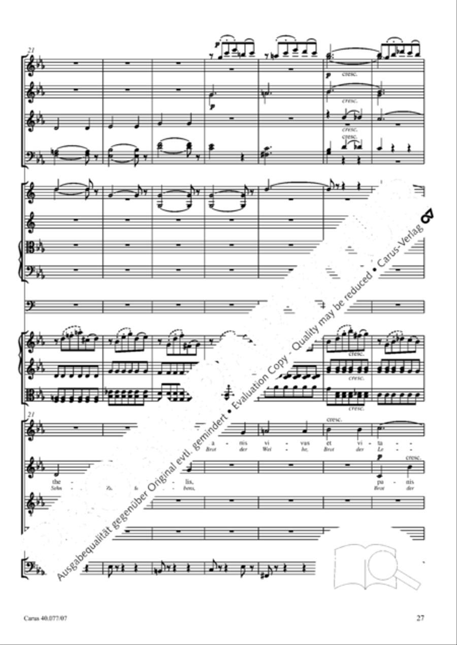 Lauda Sion 4-Part scores gallery preview page 40