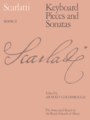 Book cover for Keyboard Pieces and Sonatas, Book II